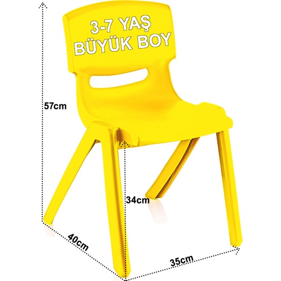 Banadabul Fiore Çocuk Masa Sandalye Takımı Sarı 37 Yaş Fiyatı
