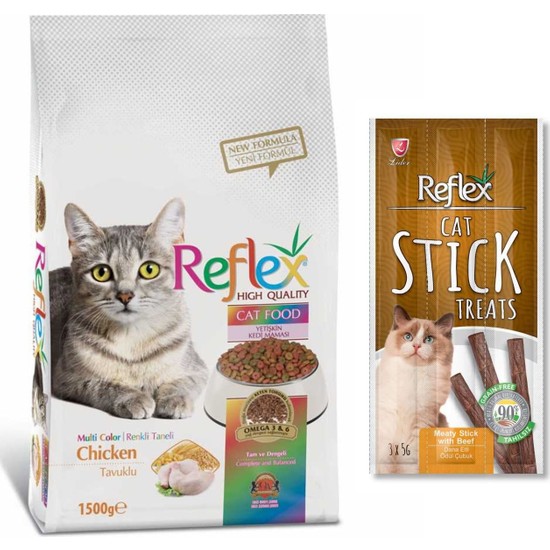 Reflex Multicolor Tavuklu Yetişkin Kedi Maması 1,5 kg + Fiyatı