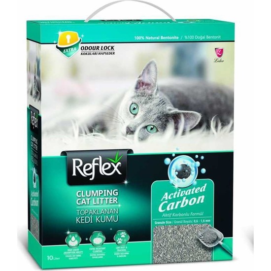 Reflex Aktif Karbonlu Topaklanan Kedi Kumu 10 lt Fiyatı