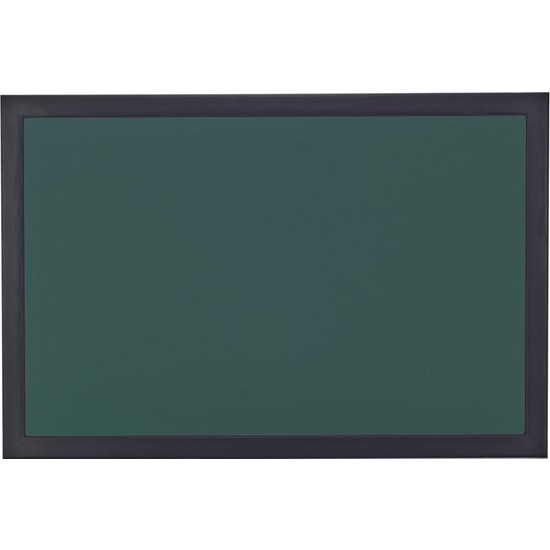 Chalky Kara Tahta Siyah Çerçeveli Tebeşir Yazı Tahtası 90 x 140 cm Yeşil
