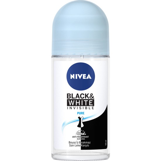 Nivea Invisible Black&White Pure Roll-On Deodorant 50 ml Kadın