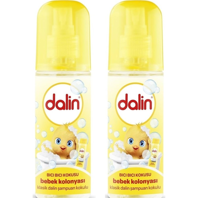 Dalin Bebek Kolonyası Bıcı Bıcı Sprey 150 ml x 2 Adet Kalıcı Ferahlık ve Tazelik