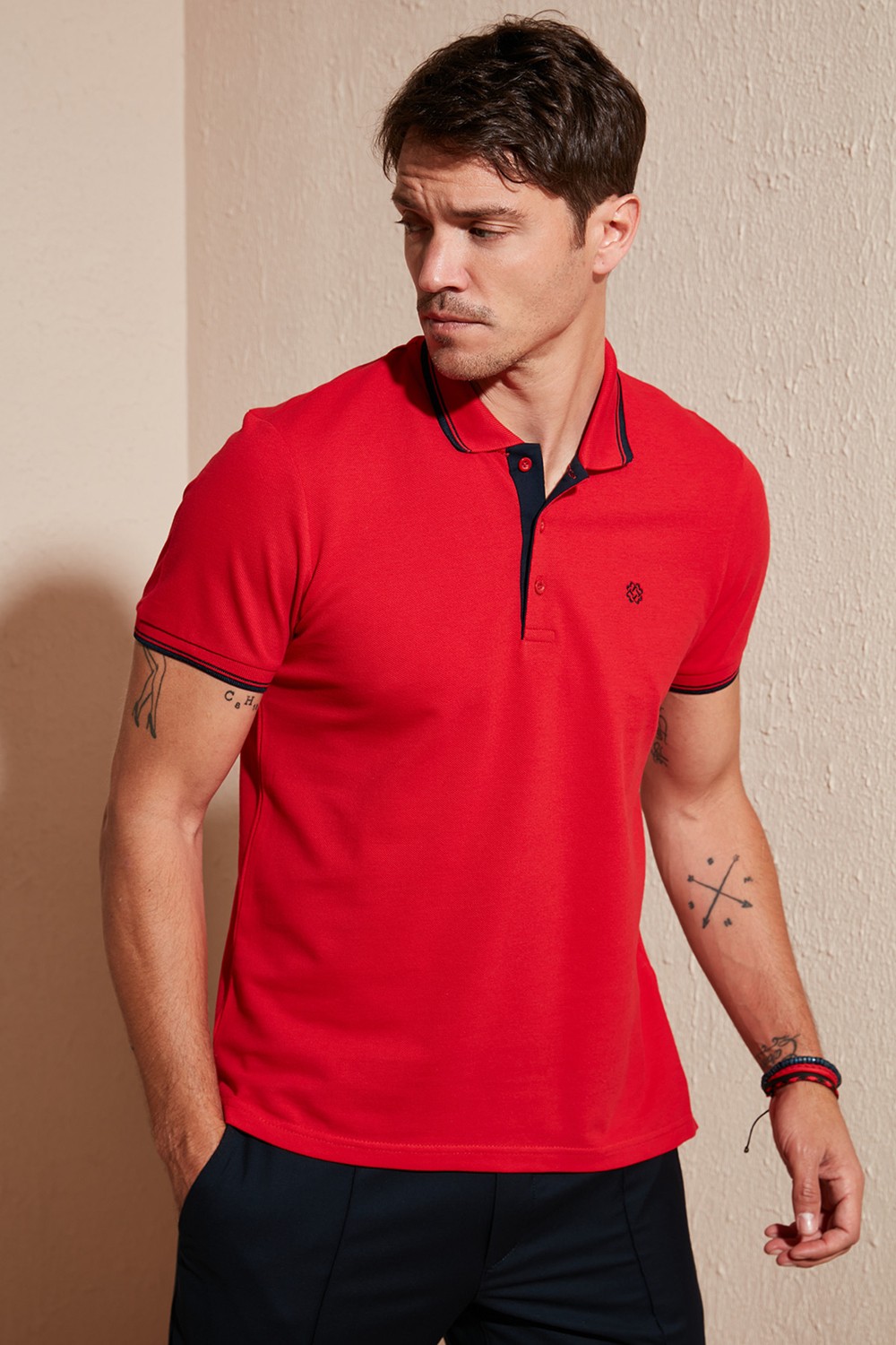 Buratti % 100 Pamuk Düğmeli Regular Fit Polo Yaka T Shirt Erkek POLO YAKA T SHİRT 5902118