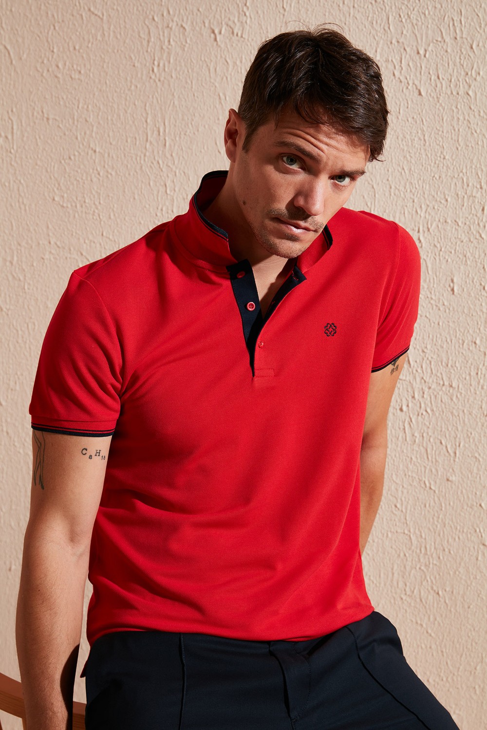 Buratti % 100 Pamuk Düğmeli Regular Fit Polo Yaka T Shirt Erkek POLO YAKA T SHİRT 5902118 görsel 8
