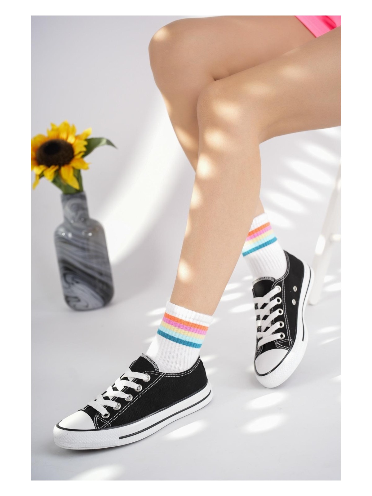 XStreet Xstreet Kısa Unisex Keten Ayakkabı Spor Ayakkabı Günlük Sneakers - Görsel 4