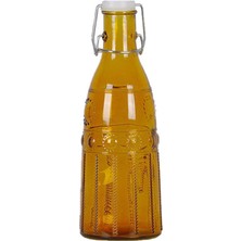 Decoroni Dekoratif Cam Şişe - Turuncu