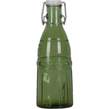 Decoroni Dekoratif Cam Şişe - Yeşil