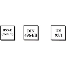 Mte 14X14X160 HSS-CO10 Torna Kalemi Dın 4964/B