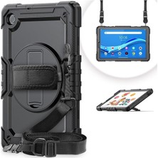 MTK Moveteck Lenovo Tab M8 Hd/fhd 8.0 Inç Kılıf Darbe Korumalı Omuz Askılı Koruma Zırh Tank Case TB-8505