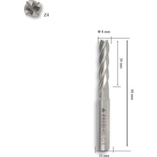 Mte 8 mm Uzun Parmak Freze Hss-Co8 Dın 844/B-N