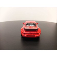 Welly 1:36 Porsche 911 Turbo Diecast Çek Bırak Model Araba (Kırmızı)
