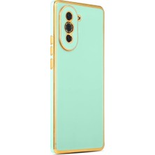 Musal Huawei Nova 10 Pro Kılıf Kamera Korumalı Altın Kenar Tasarım Silikon