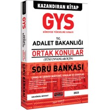 Yargı Yayınevi 2023 GYS T.C. Adalet Bakanlığı Tüm Ünvanlar Için Ortak Konular Soru Bankası