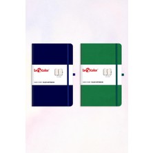 Le Color 2'li Rec Note Defter Seti 13X21 Yeşil&lacivert