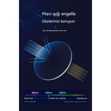 Oloey Metal Katlanır Anti-Mavi Işık Taşınabilir Okuma Gözlükleri (Yurt Dışından)