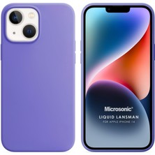 Microsonic Apple iPhone 14 Kılıf Liquid Lansman Silikon Lila