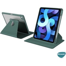 Microsonic Apple iPad 10.nesil 10.9`` Kılıf (A2696-A2757-A2777) Regal Folio Koyu Yeşil