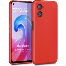 Microsonic Matte Silicone Oppo A36 Kılıf Kırmızı