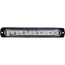 Formplast Animasyonlu Lamba Mercekli Cam Uzun 12 Led'Li 12V-24V Beyaz - FR1279-W
