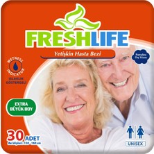 Freshlife Xlarge Beden Büyük Boy Yetişkin Hasta Bezi 30 Adet