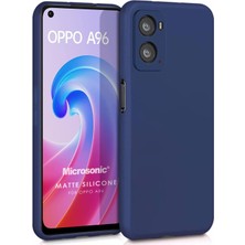 Microsonic Matte Silicone Oppo A36 Kılıf Lacivert