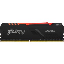 Kingston Fury Beast RGB 8GB KF432C16BBA/8 (1x8GB) DDR4 3200MHz CL16 Masaüstü PC Bellek