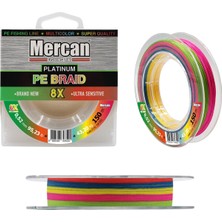 Mercan Platinum Pe 8x Örgü Ip 150 M Multicolor Makara Misina