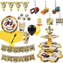 Çıtı Pıtı Store Inşaat Parti Seti 8 'li Doğum Günü Seti