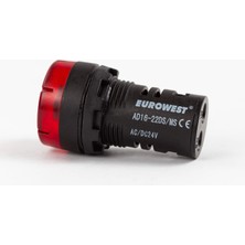 EUROWEST 220V E22Ds/Ms 22Mm Sesli Led Buzzer (90Db)