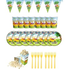 Çıtı Pıtı Store 8 Kişilik Safari Doğum Günü Süsleme Seti Sevimli Hayvanlar