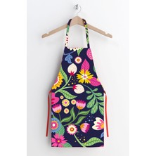 Ays Home Renkli Çiçek Desen Mutfak Önlüğü