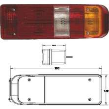 Üniversal Kamyon Dorse Stop Lambası Soketli