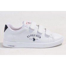 U.S. Polo Assn.  Sınger Beyaz Günlük Kadın Cırtlı Spor Ayakkabı