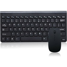 Hometech Pro Tab 8.1 Uyumlu Kablosuz Taşınabilir Wireless Klavye Mouse Set 2.4 Ghz Siyah