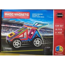 LRS Store Magical Magnet 24 Parça Oyun Seti Arabalı Mıknatıslı 3D Puzzle