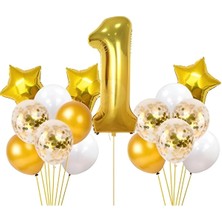 Çıtı Pıtı Store 1. Doğum Günü Dekorasyonu Folyo Balon Ilk Doğum Günü Dekorasyonu Için