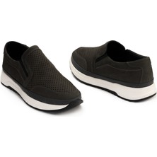 Twoegoist Erkek Hakiki Nubuk Deri Anatomik Bağcıksız Hafif Günlük Ayakkabı