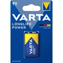 Varta Longlife Power 1 x 9 V Alkalin Pil