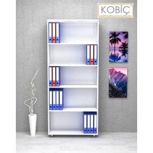 Kobiç Dosya Dolabı Açık Raflı 80X35X185 cm (BEYAZ)