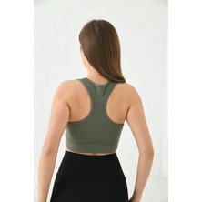 Purti Butik Mint Yeşili Fitilli Crop