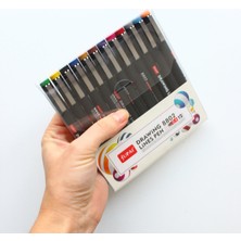 Poli Art Design Pigment Renkli Çizim Kalemi 12'li Set Jupai