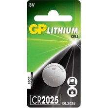 Gp 2025 3V Lityum Tek'li Pil CR2032 1 Adet Yüksek Performanslı Uzun Ömürlü