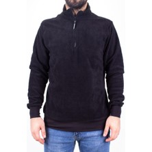 Twister Jeans Twister 1903 Siyah Fermuarlı Dik Yaka Erkek Sweatshirt
