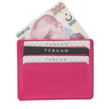 Pembe Hakiki Deri Unisex Kredi Kartlık - S1KK00001050-J7E