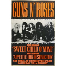 Hayat Poster Guns N Roses -8 Müzik Grubu Retro Ahşap Poster