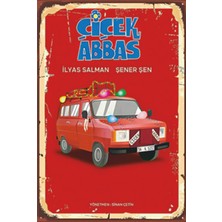 Hayat Poster Çiçek Abbas Şener Şen Ilyas Salman Yeşilçam Retro Ahşap Poster