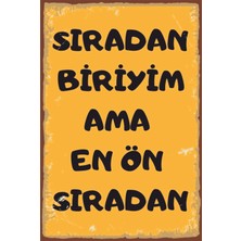 Hayat Poster Komik Sözler Duvar Yazıları Retro Ahşap Poster