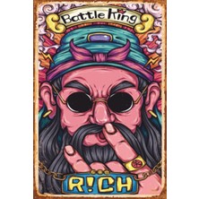 Hayat Poster Battle King Rich Retro Ahşap Poster