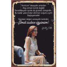 Hayat Poster Yıldız Tilbe Sözleri Arabesk Retro Ahşap Poster