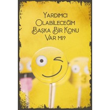 Hayat Poster Yardımcı Olabileceğim Komik Duvar Yazıları Retro Ahşap Poster